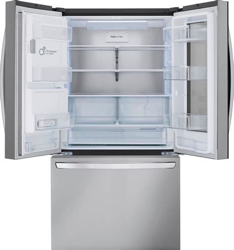 lg 21cu ft cabinet depth french door staniless steel|lg 21 inch french door refrigerator.